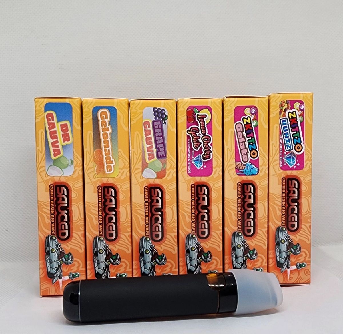 Sauced Cured Resin PURE HTE AIO 1 gram Disposable